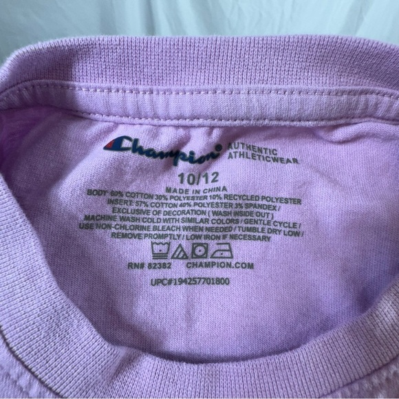 Champion Girl’s Sporty Lavender Muscle Tank - Picture 4 of 5